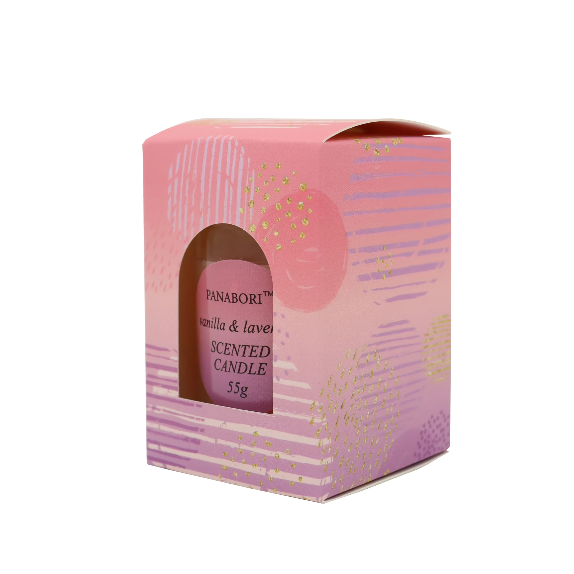 PANABORI Private Label Glass Jar Home fragrance Soy Wax Candles Scented Candle