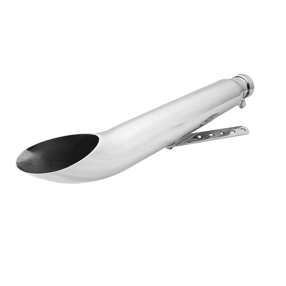 Motorcycle Universal Exhaust Muffler Pipe 510mm 20.4' Iron Material For Harley Davidson Cafer Racer Bobber Chopper