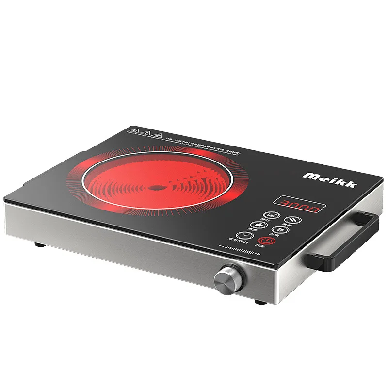 High Quality 3500W Electric Induction Cooker for Kitchen RV Ceramic Panel Power Cord Battery Source Manufactured Home Appliances