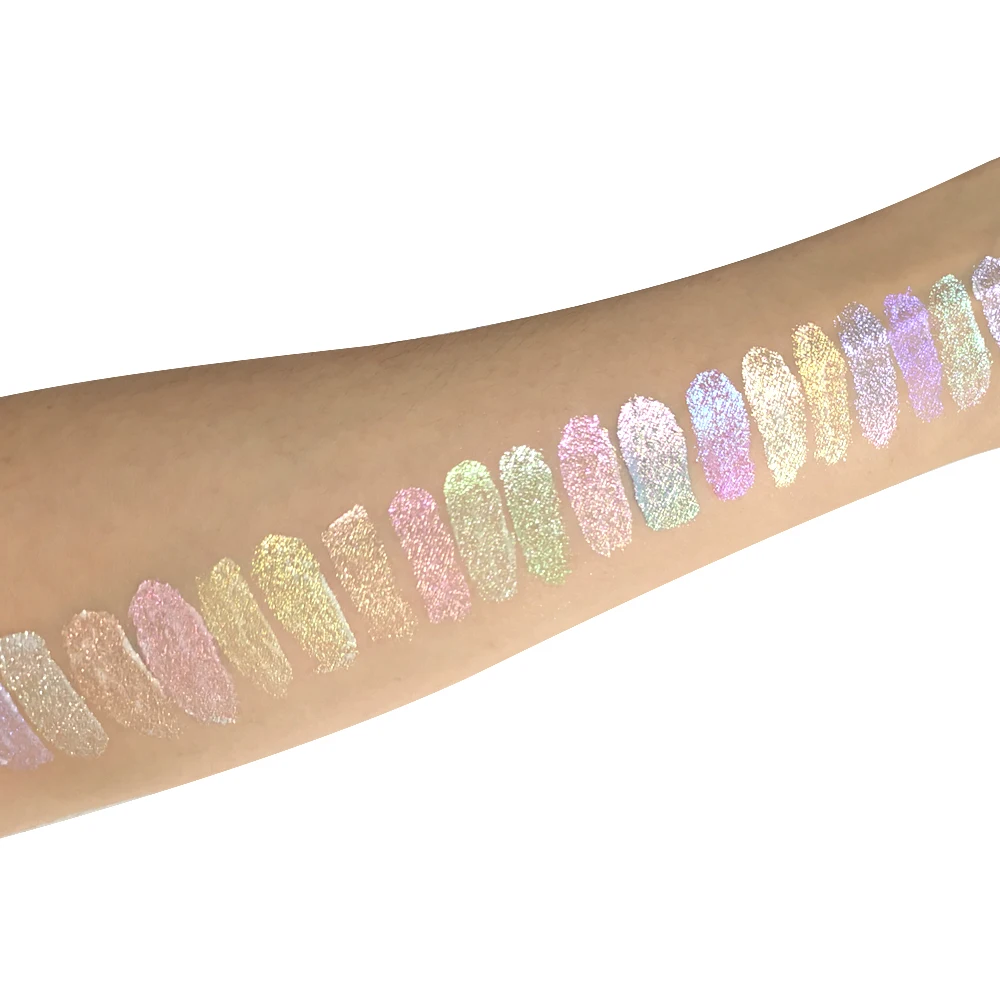 Newly Arrived Shiny Long Lasting Multichrome Chameleon Eyeshadow Set Glitter Duo Chrome Liquid Eyeshadow