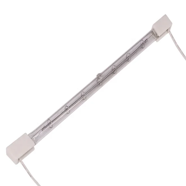 PET Blower Drying Lamp 235v 1500w Fast Response Quartz Halogen Infrared Heating Lamp for Blow Moulding Machine