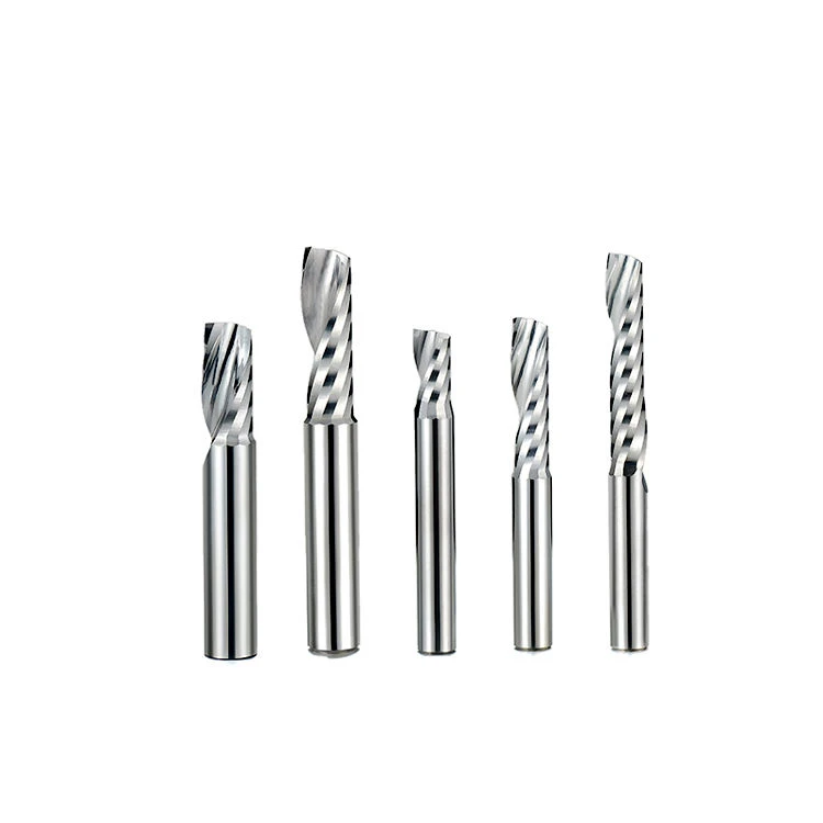 One Flute Router Bit Solid Carbide Spindle Cutter Single Flute End Mill Milling Cutter for Wood Acrylic 1 flute milling cutter