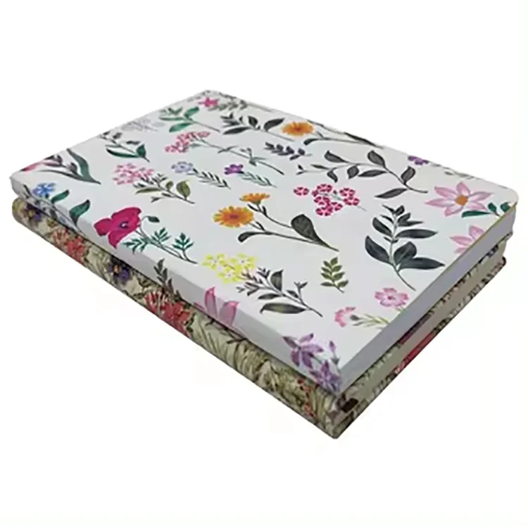 Custom Wholesale Floral Sublimation A4 A5 Hard Cover School Paper Lined Journal Notebook