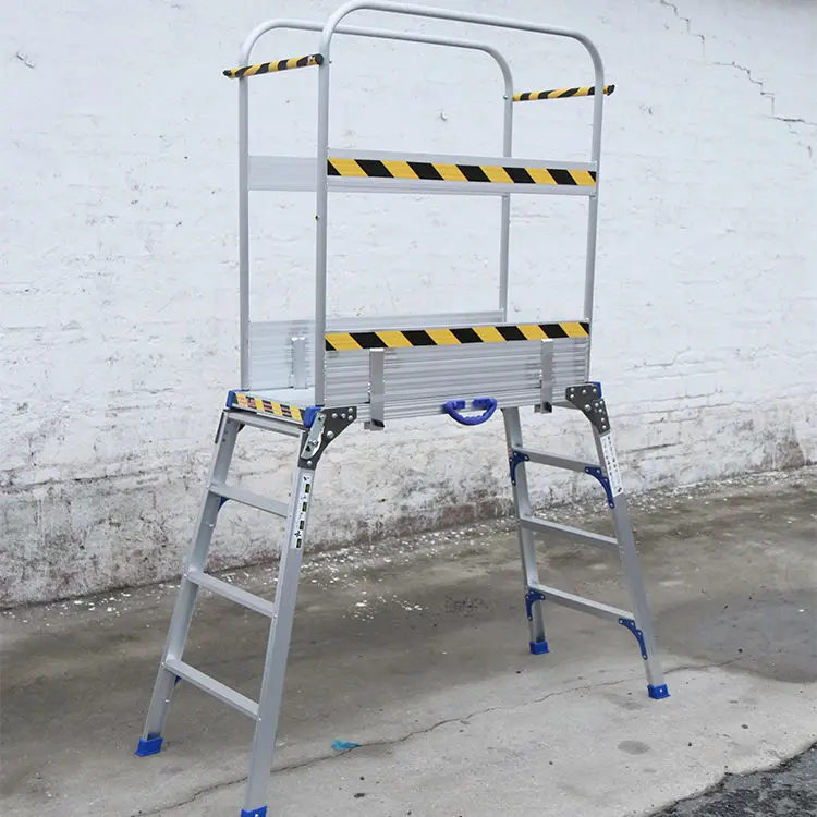 Aluminum Platform Drywall Step up Folding Work Bench Stool Ladder Step Ladder Stool
