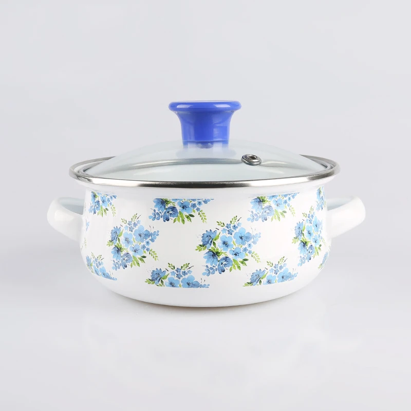 AVON Ollas De Peltre ENAMEL THICK QUALITY BELLY SOUP POT MINI SMALL SIZE PERIUK KECIL WITH HANDLE 12CM/14CM/16CM ollas de peltre