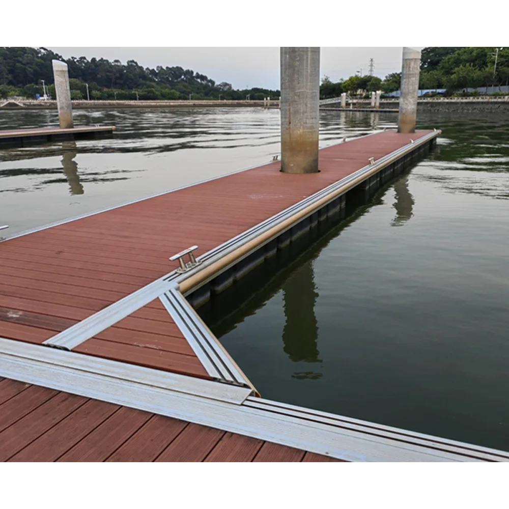 Hot Sale and Stable Aluminum Alloy Frame Floating Pontoon Bridge Dock Prices
