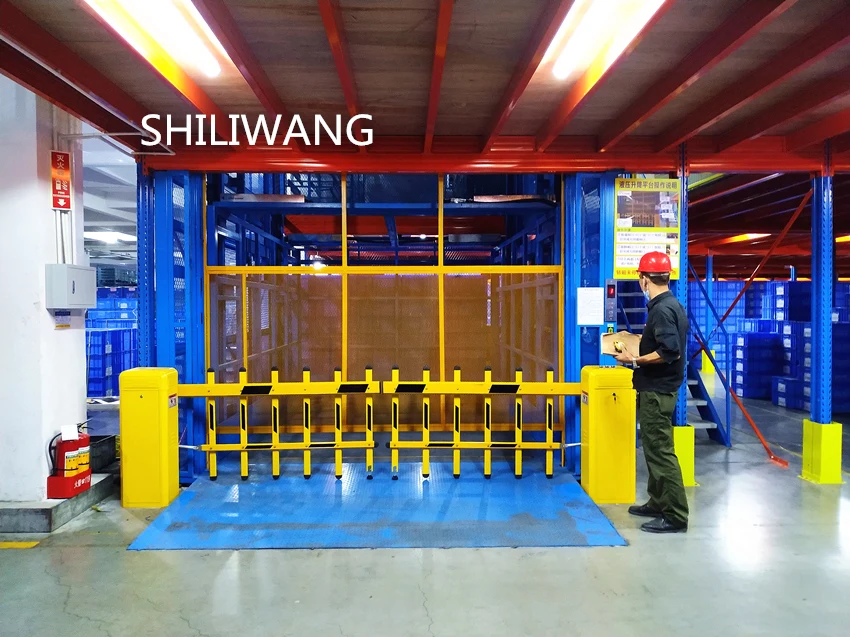 2 ton Industrial Goods Lift for Sale Vertical Hydraulic Warehouse Cargo Lift