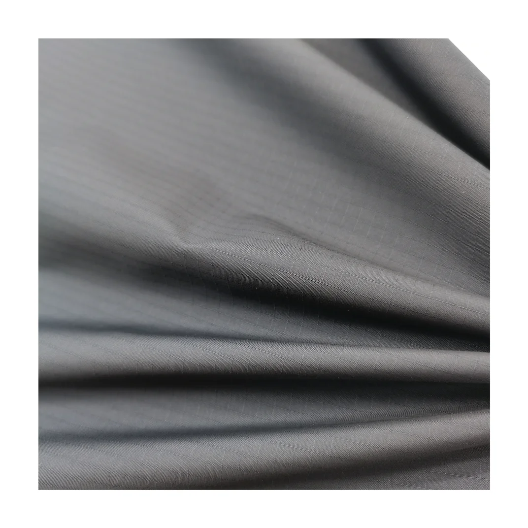 100% Recycled Polyester Ribstop polyester taffeta fabric