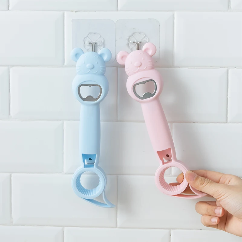 Лидер продаж 2024 многофункциональная открывалка для пивных бутылок пластиковая консервных банок из нержавеющей стали руководство кухни и столешницы