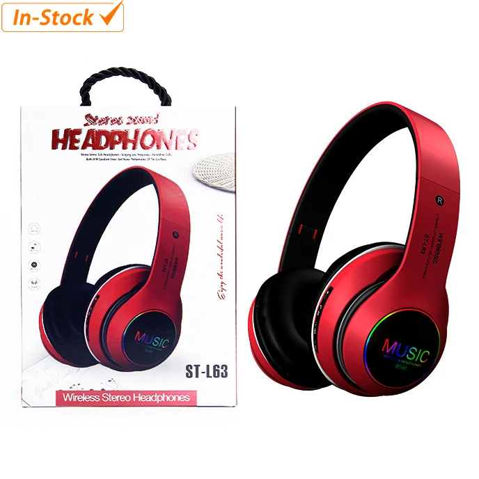 
Innoliance ST L63 Wireless Headset New Oem LED Light HiFi Audifon BT Earphone Headphones ST-L63 