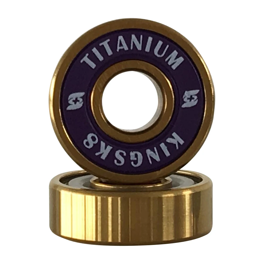 Titanium Coated High Speed Ball Skate Bearing