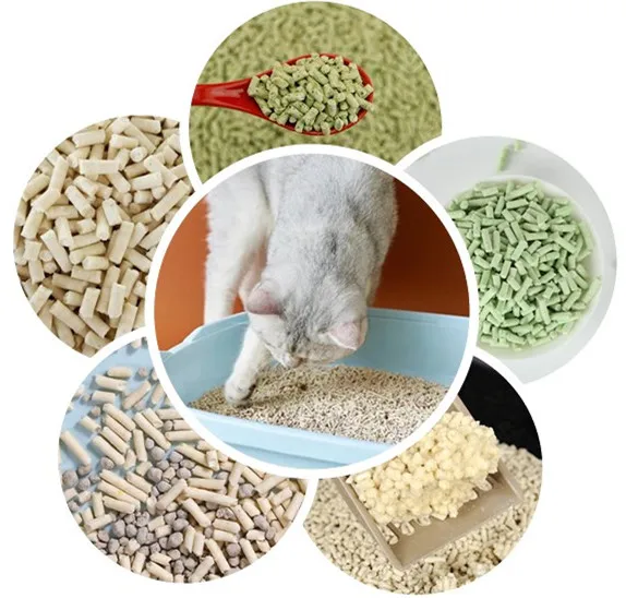 High quality 1000kg/h bentonite cat litter pellet mill cat litter pellet production line