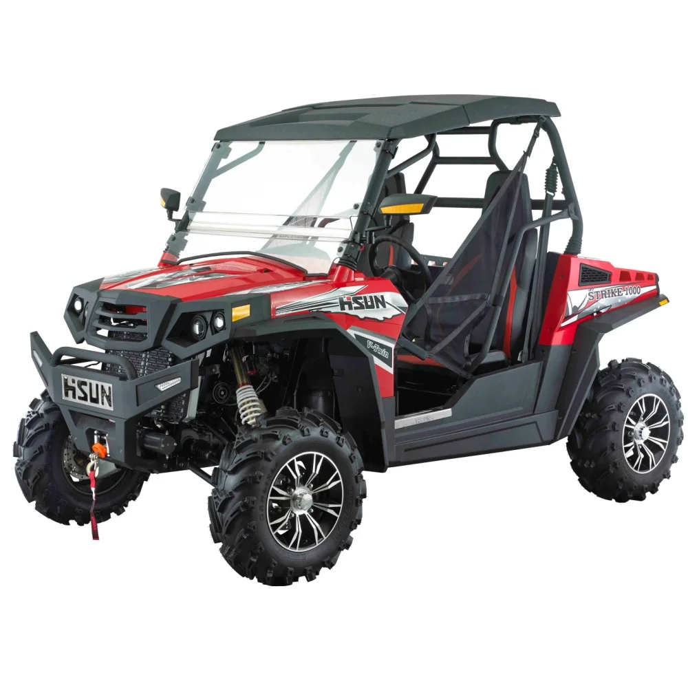 HISUN 4X4 1000CC UTV Heavy Duty Gas Engine Power Utility Task Vehicle Off Road Am Truck Can Automatic High Durability Quad Araba