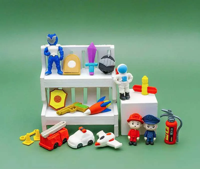 Резиновый ластик в креативной упаковке с изображением астронавта мультяшный для фруктов и овощей студенческий ластик-карандаш