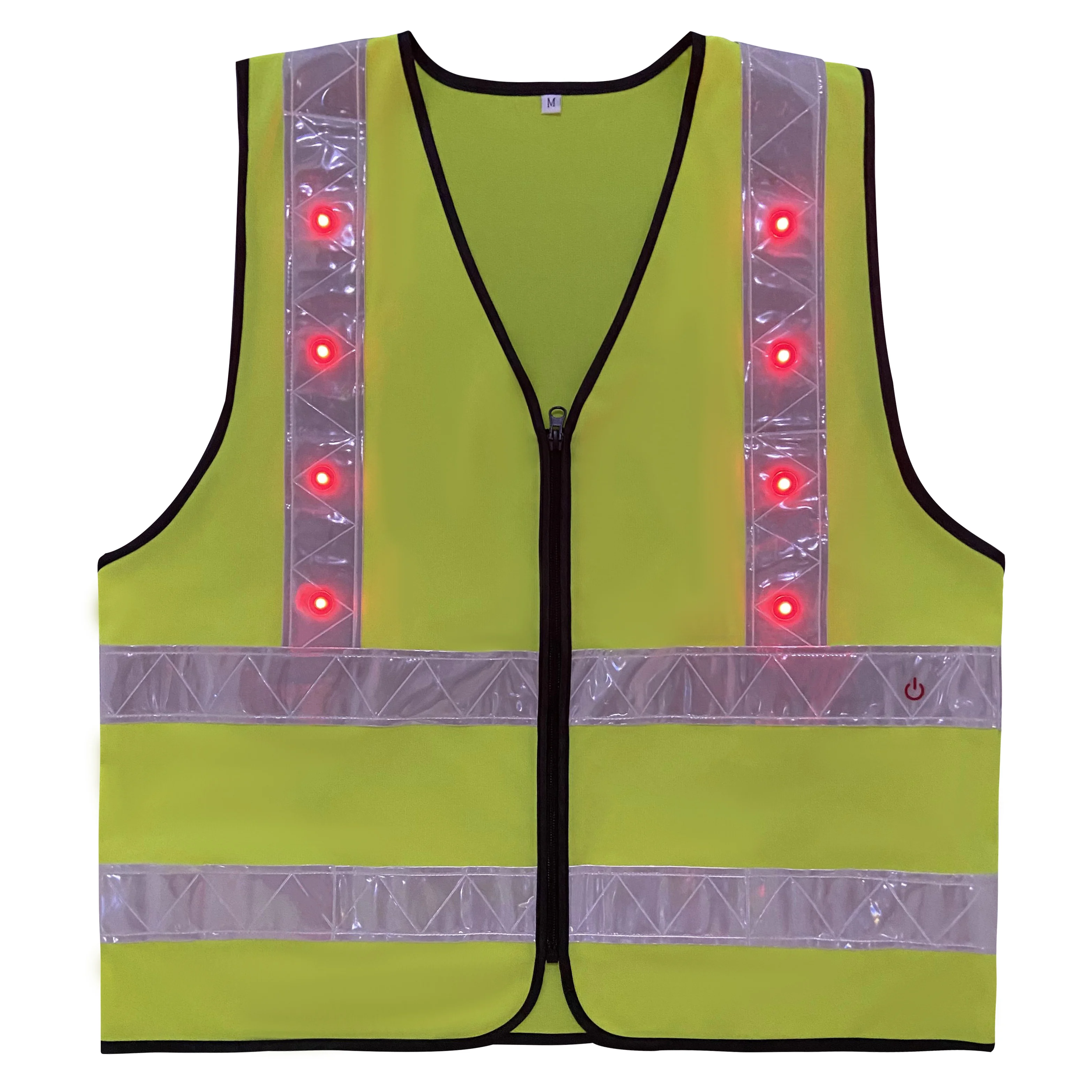 Customizable construction luminous gear reflector vests reflective jacket with lights led safety vest