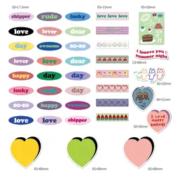 Лидер продаж, популярные наклейки в виде сердец на день матери, День Святого Валентина, украшение для скрапбукинга, наклейка для ноутбука на заказ