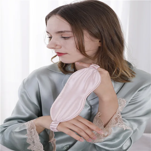 Amazon Hot Sale Supporting Customization Fashionable 22mm  100% Silk Eye Mask