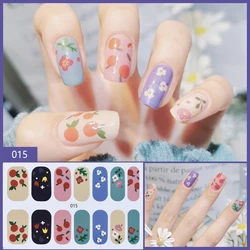 Missbloom 2022 Factory Colorful Pattern Semi Cured Gel Nail Strips Your Design Nail Wraps Korea