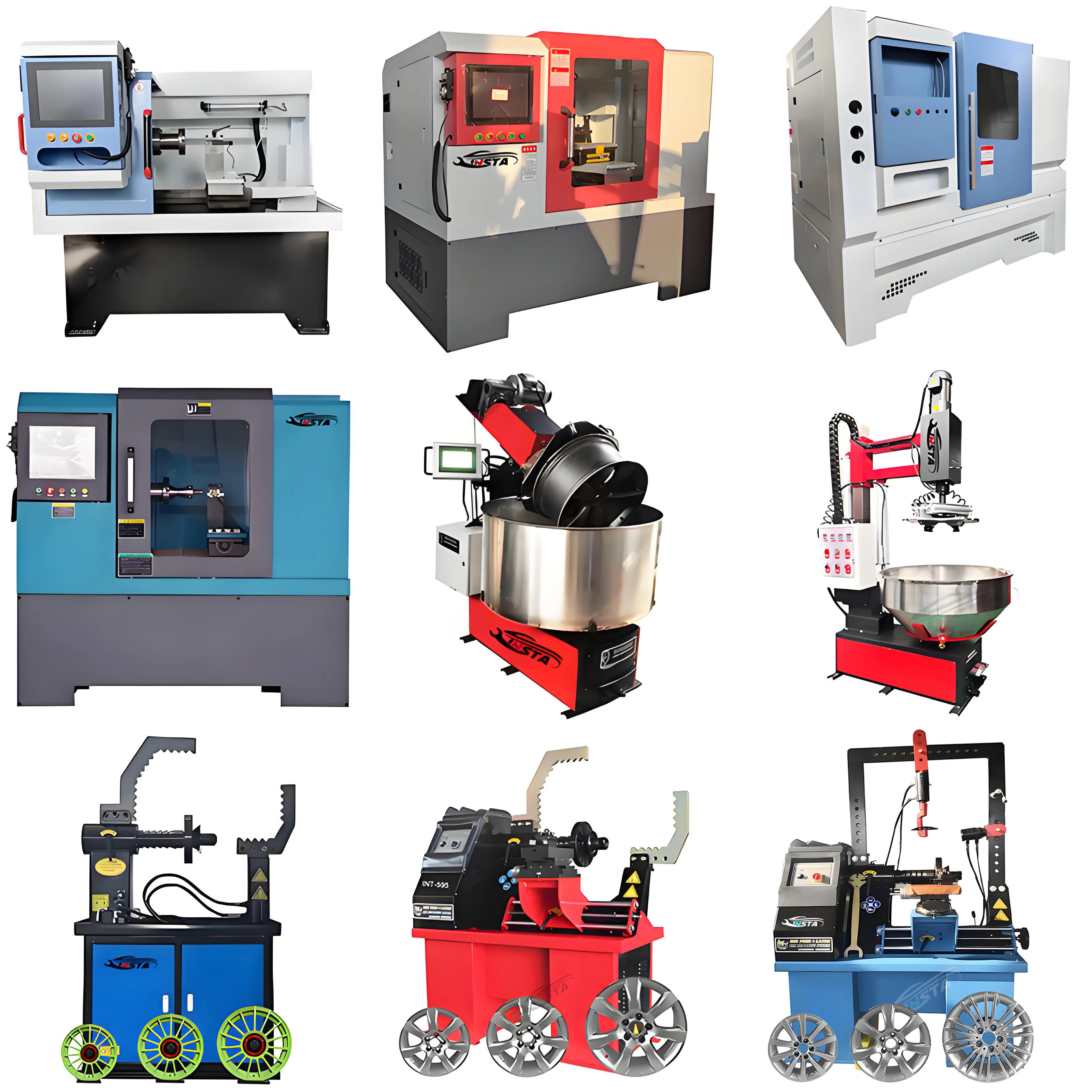 Garage Car repair Equipment Rim repair machine CNC Rim Repair Lathe rim poshing machine