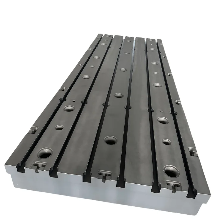 Durable and Stability Precision Cast Iron T Slot Base Plate CNC Machine Surface Mounting