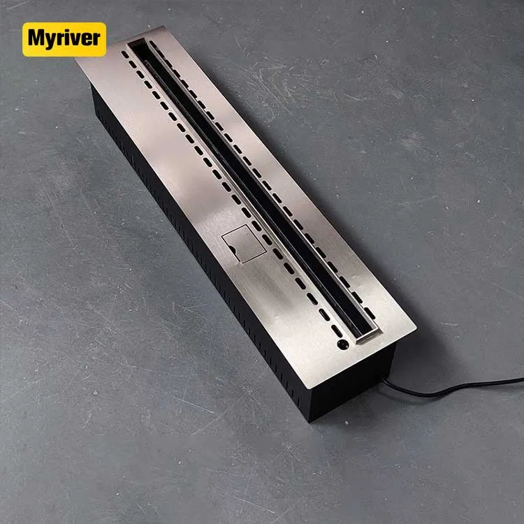 Мыривер дешевые изготовленные на заказ Подставка для телевизора настенный Электрический камин ультра тонкий 3 кристалла по бокам и