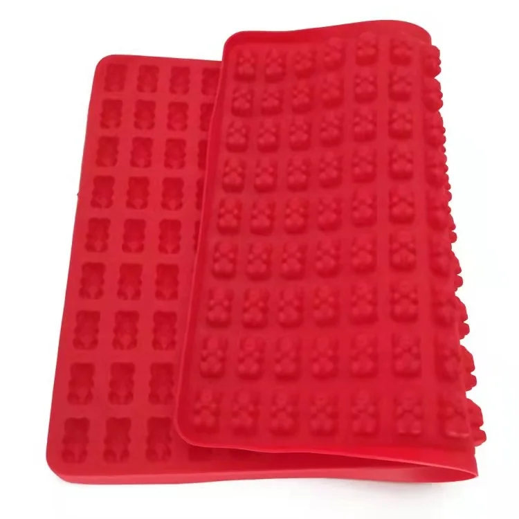 Food Grade Silicone Bear Gummy Molds Puppy Dog Treat Tray for Baking and Freezing Candy Chocolate Biscuit Ice Cube