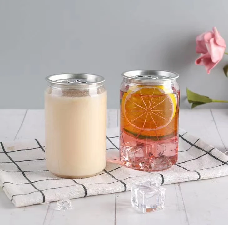 200 мл 250 мл 330 мл пластиковая банка с алюминиевой крышкой