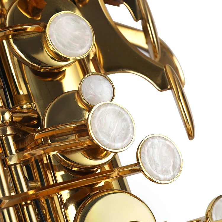 factory low price high quality alto saxophone lacquer finished gold black