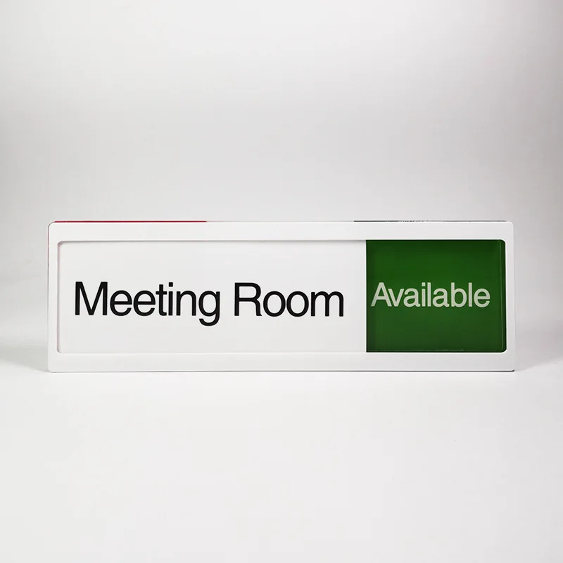 Acrylic sign board meeting room can slide switch sign office company department house number