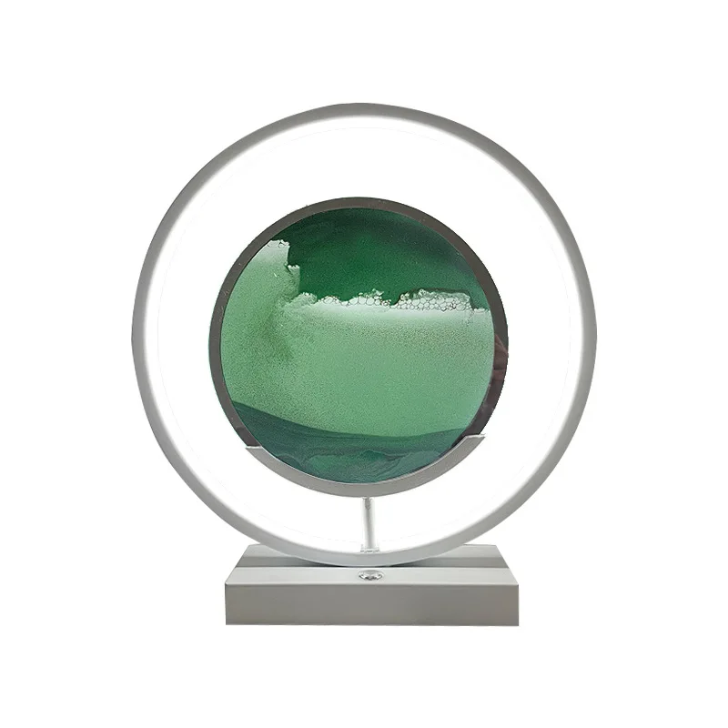 Colorful quicksand led reading lamp Moon Table Lamp For Coffee Restaurants Bedside Hotel Lighting
