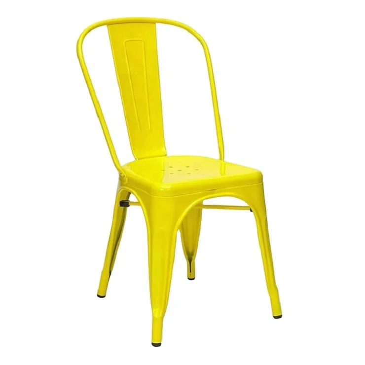Старинный промышленный Железный современный Штабелируемый металлический стул для кафе Tolix