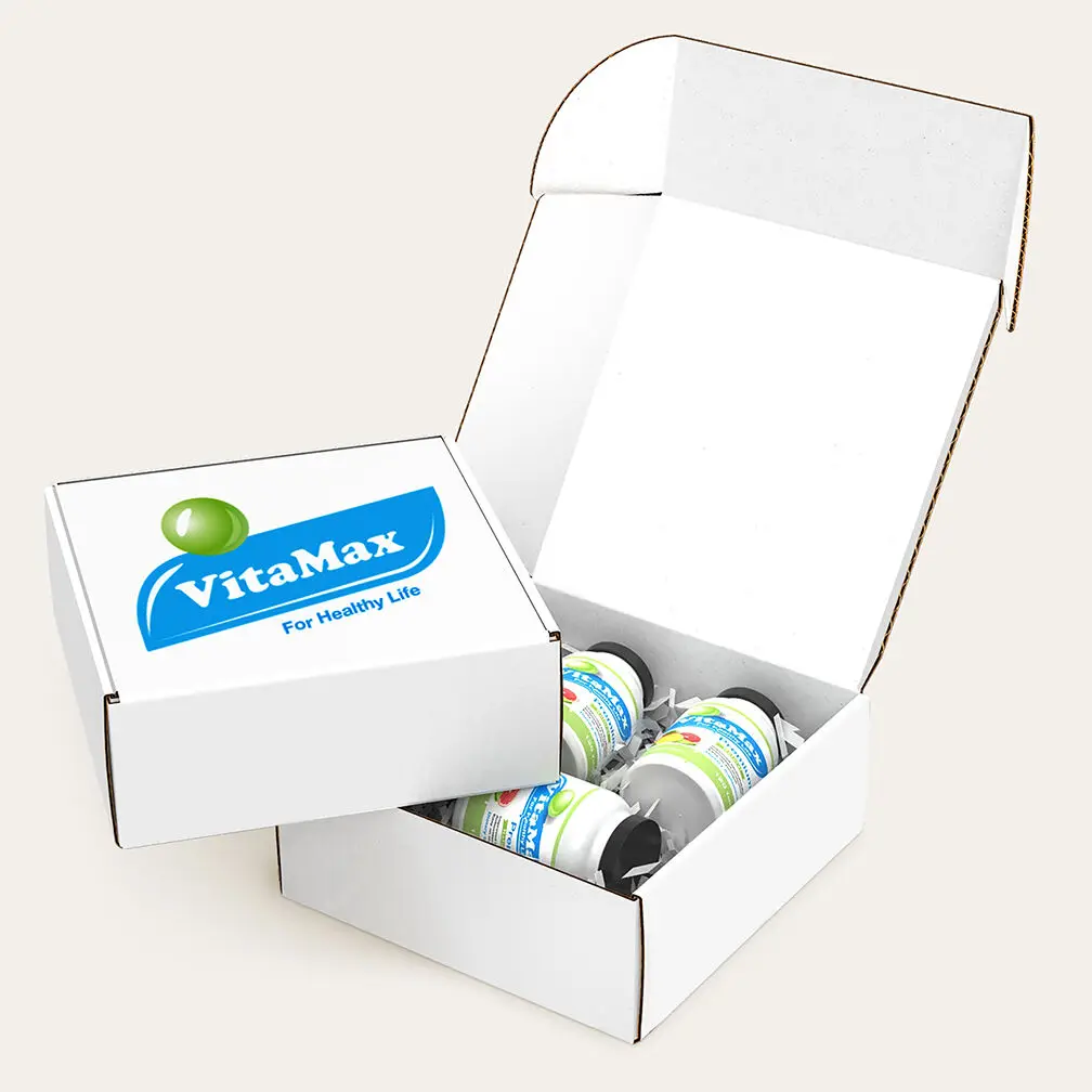 Eco-friendly Biodegradable White Corrugated Blank Bulk Bag Cosmetic Soap Gift Packaging Paper Mailer Box Custom Logo Printed