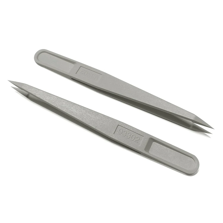Wholesale Industries Hand Tools Safety Antistatic Plastic Tweezers for Cleanroom Use