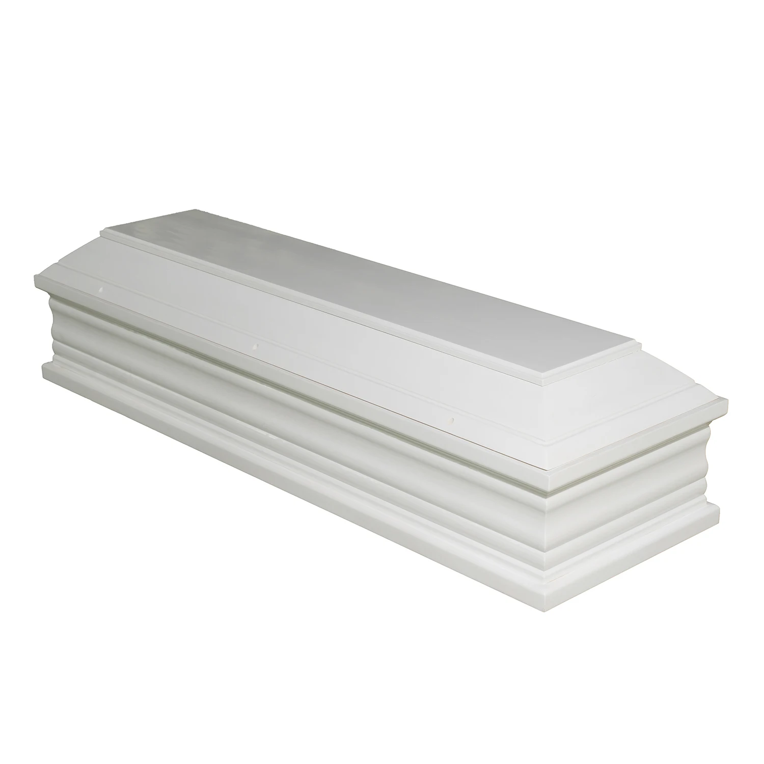 High Quality Wooden Coffin Lid Custom Carved White Handle