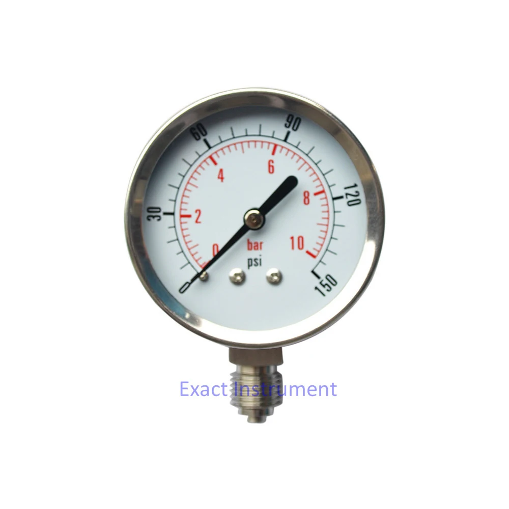 Wholesale Price 63mm All Stainless-Mechanical Pressure Gauge-Hydraulic &Pneumaticpressure Gauge-Vacuum Pressure Gauge