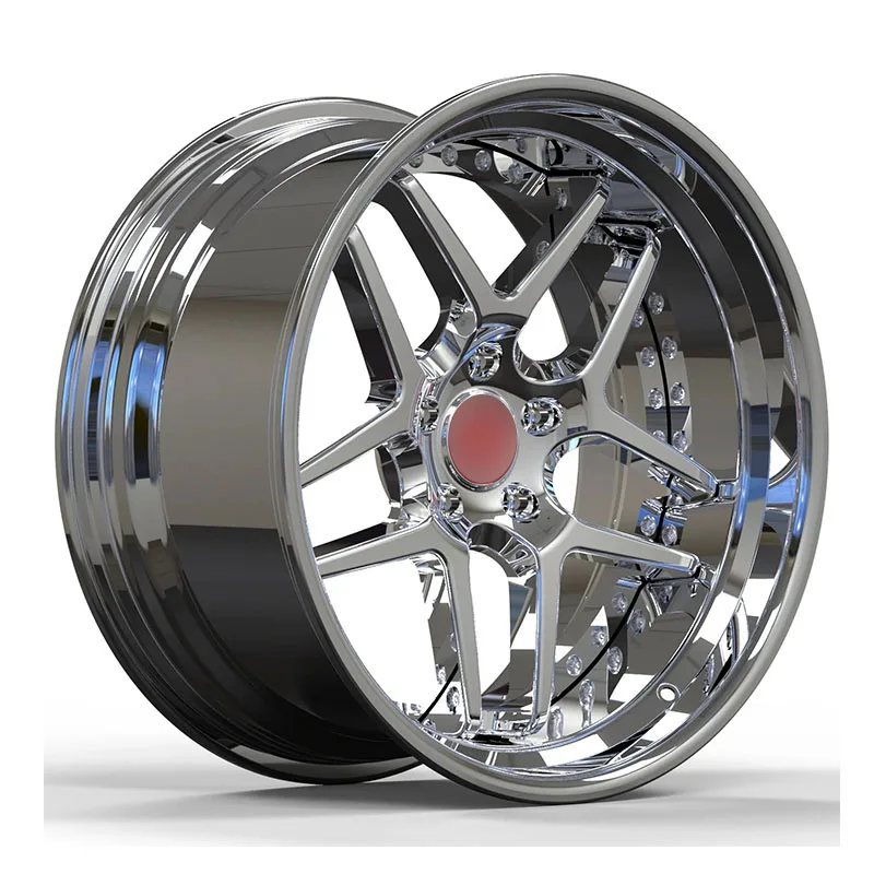 Chrome Lip Chrome Center Deep Dish Forged Wheels 18 19 20 21 22 23 24 26 Inch Custom Aluminium Alloy Forged Rims For Cars