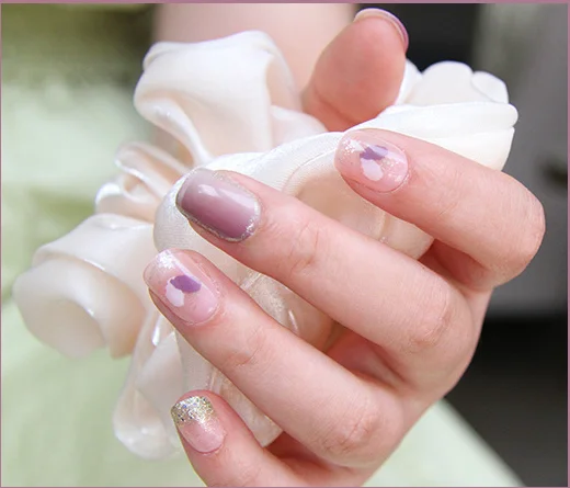 color matching nail pieces capsule ongle transparent vernis  ongles acrylic press on nails