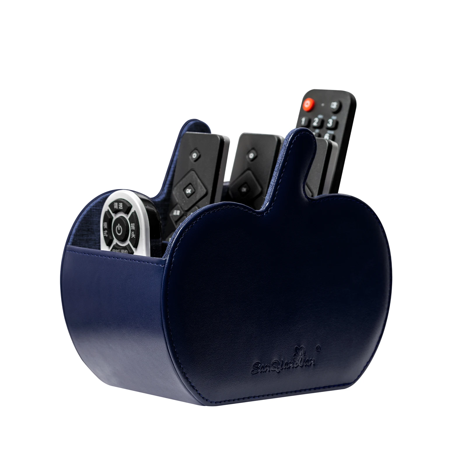 Household products Creative leather desktop storage box PU cosmetics remote control storage box