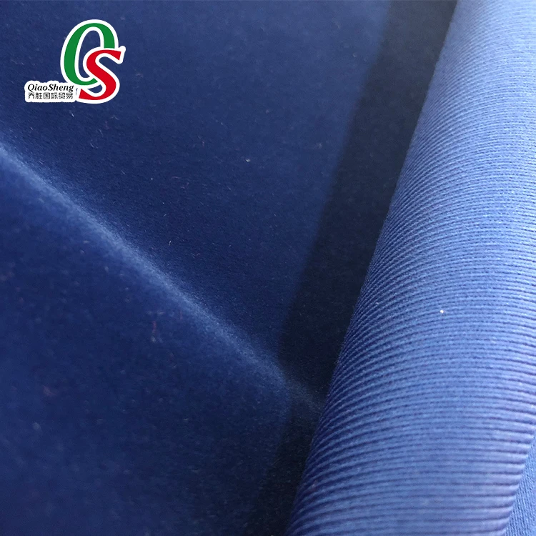 Single side 100% nylon warp knitting velvet flock fabric for shoes,jewelry package