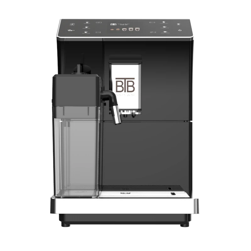 BTB Commercial Office Automatic Self Clean Cappuccino Latte Espresso Coffee Machine From Bean to Cup With Grinder