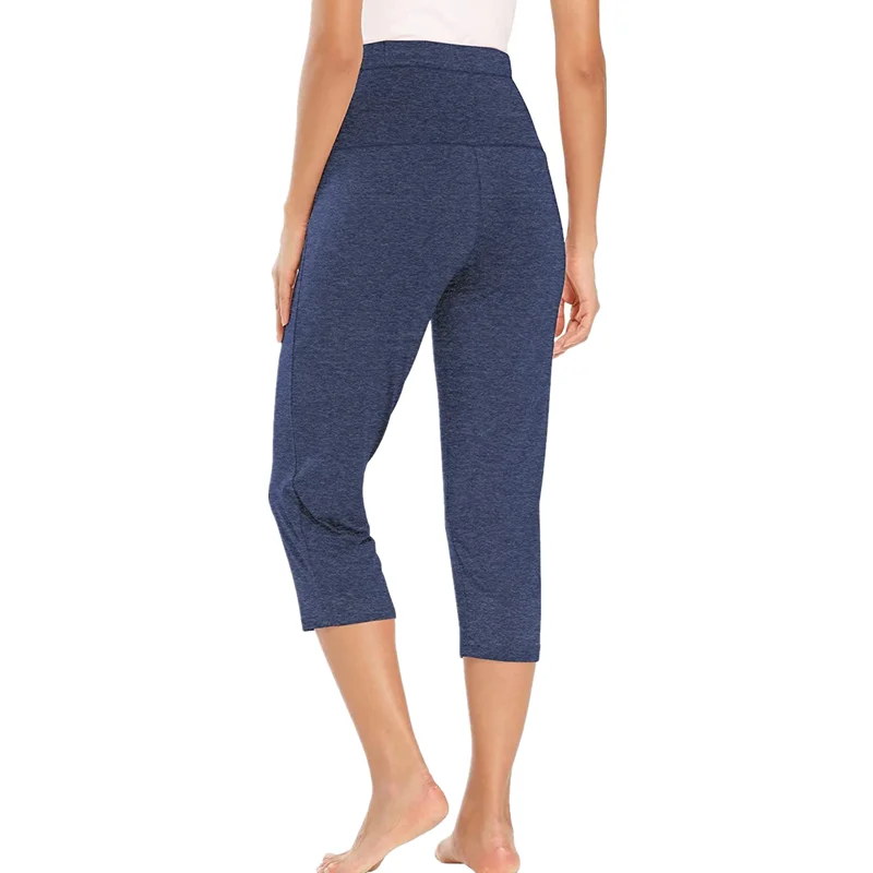  High waist slim ladies maternity dress leggings cropped