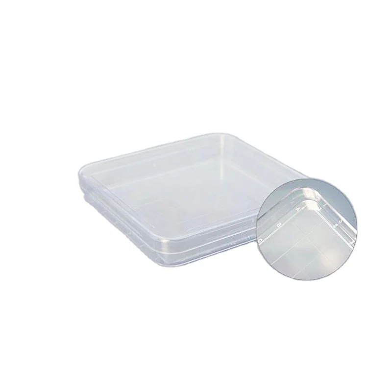 Lab disposable square and round cell-culture plastic petri dish 100mm