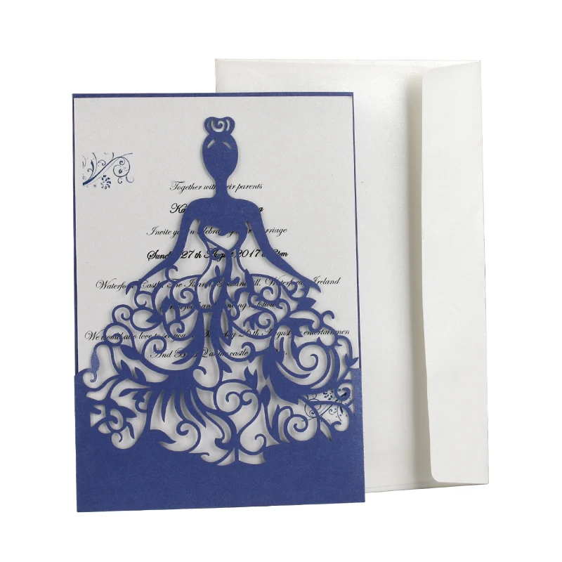 Hotselling Fancy Unique Love Design Wedding Invitation Cards