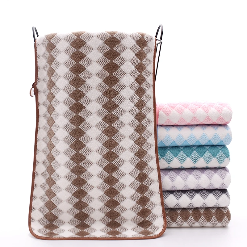 2021 new microfiber bath towel coral  velvet woven coral velvet towel dry hair towel