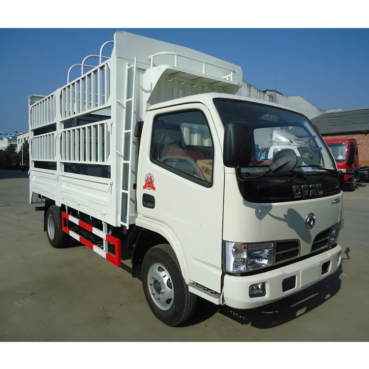 5T Fence Truck DFAC 4x2 Diesel Fuel Type Box Cargo for Cattle Transportation