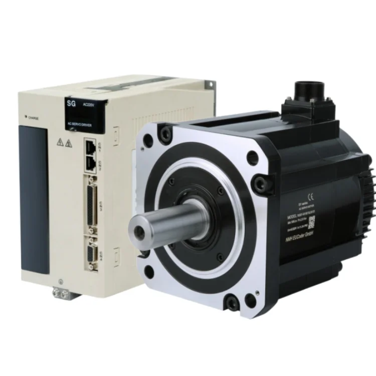 High Torque Low Rpm Large 2.3KW 2.8KW 4.4KW 5.5KW 1500RPM 2000PRM 3000PRM Pulse Analog EtherCAT AC Servo Motor With Drive