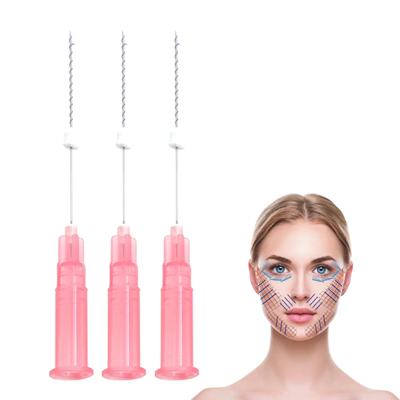 korean polydioxanone suture  tornado screw 26g 38mm pdo thread  face lift