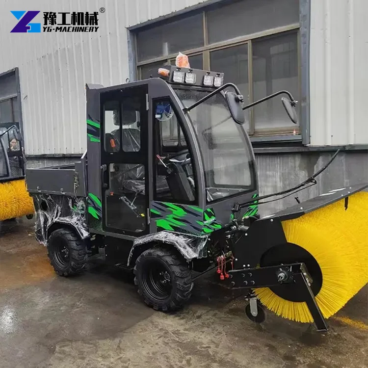 6.5HP 15HP Hand Electric Start Snow Sweeper Snowplow Thrower Machine Road Snow Sweeper For Sale
