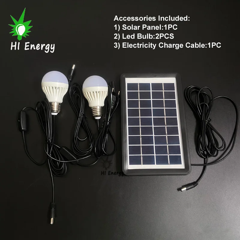 Offgrid  Rechargeable Solar Fan Energy System with Solar Panel and Led Light Bulbs 12Inch 16inch 012T