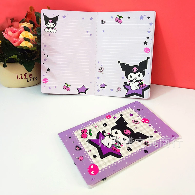 2024 New sanrioed  Stationery cute anime melody kuromi kt kawaii page student school Stationery A5 diary notebook wholesale
